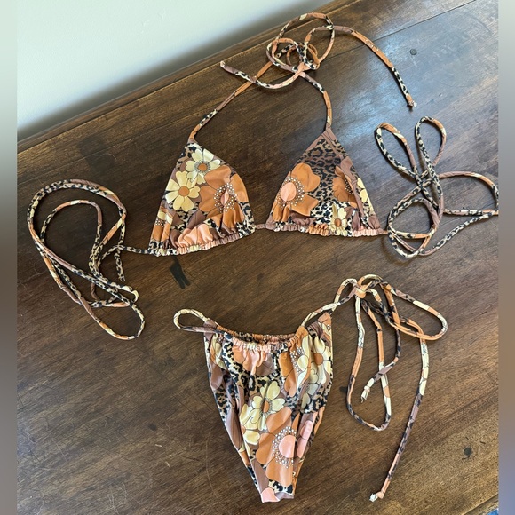 iNAMORATA Other - XS leopard and floral bikini Inamorata